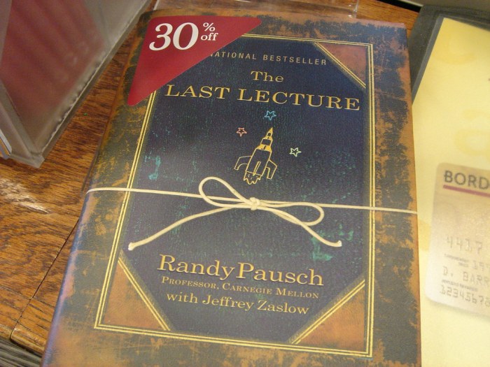 Randy pausch last lecture text