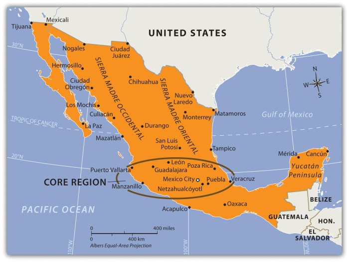 West of mexico city crossword