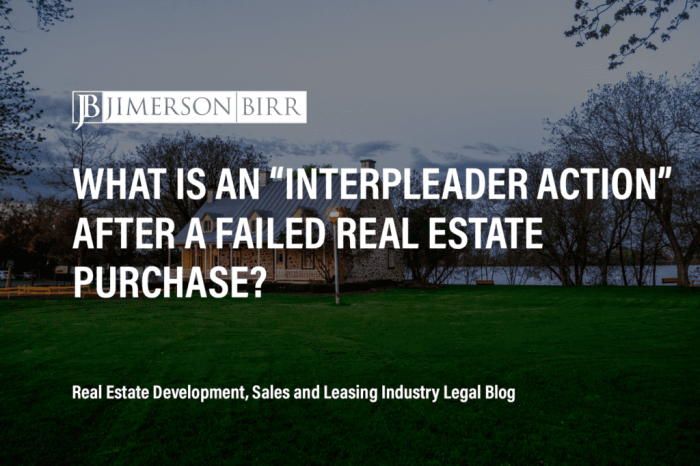 Bill of interpleader real estate