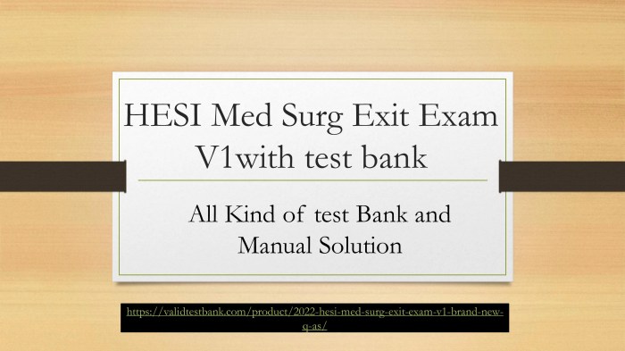 Med surg hesi test bank 2023