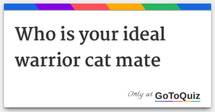 Who is your warrior cat mate quiz