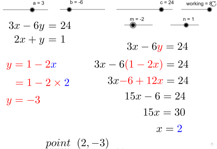 Which pair of equations show you how to find 16-9