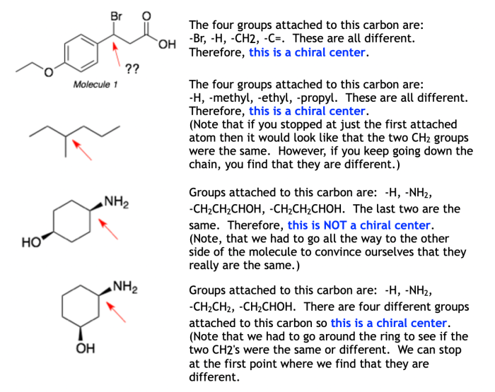 Identify each of the following structures as chiral or achiral.